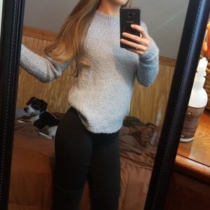 Cowl neck soft sweater